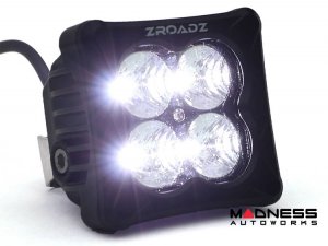 Ford Bronco Lighting Upgrade - ZROADZ - A-Pillar Quad Mount - 3in White & Amber LED Pods Ford Bronco Lighting Upgrade - ZROADZ - A-Pillar Quad Mount - 3in White & Amber LED Pods